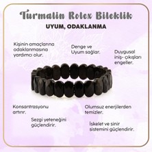 Deniz Doğal Taş Sertifikalı Turmalin   ( Taşlar) Doğaltaş Geniş Kesim BILEKLIK-799
