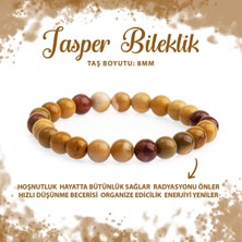 Deniz Doğal Taş Sertifikalı Jasper 8mm Doğal Taş Bileklik