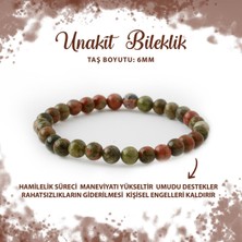 Deniz Doğal Taş Sertifikalı Unakit 6mm Doğal Taş Bileklik