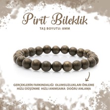Deniz Doğal Taş Sertifikalı Pirit 8mm Doğal Taş Bileklik