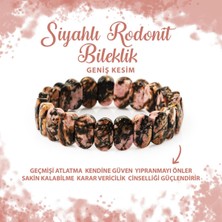 Deniz Doğal Taş Sertifikalı Rodonit Doğal Taş Geniş Kesim Bileklik