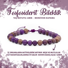 Deniz Doğal Taş Sertifikalı Fosfosiderit 6mm Merdiven Kapama Doğal Taş Bileklik