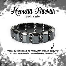 Deniz Doğal Taş Sertifikalı Hematit Doğal Taş Özel Kesim Geniş Kesim Bileklik