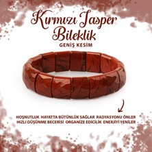 Deniz Doğal Taş Sertifikalı Dragon Jasper Doğal Taş Balık Sırtı Geniş Kesim Bileklik