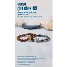 Deniz Doğal Taş Sertifikalı Güçlü Çift Bilekliği