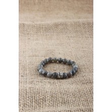 Deniz Doğal Taş Sertifikalı Labradorit   ( Taşlar) Doğaltaş Bileklik 8 mm
