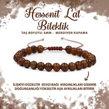 Deniz Doğal Taş Sertifikalı Hessonit Lal 6mm Merdiven Kapama Doğal Taş Bileklik