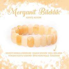 Deniz Doğal Taş Sertifikalı Morganit Doğal Taş Geniş Kesim Bileklik