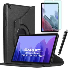 Samsung Galaxy Tab A7 Lite T220 T227 Kılıf Ekran Koruyucu Kalem Set