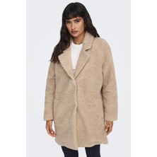 Only Yumuşak Dokulu Oversize Fit Teddy Peluş Kaban Kadın Kaban 15304788