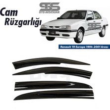 STS Oto Aksesuar Cam Rüzgarlığı Renault 19 1994-2001 Arası Mügen Tip Piano Black