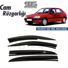 STS Oto Aksesuar Cam Rüzgarlığı Peugeot 306 1993-2002 Arası Mügen Tip Piano Black