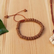 Deniz Doğal Taş Sertifikalı Rudraskha Tohum  Bileklik