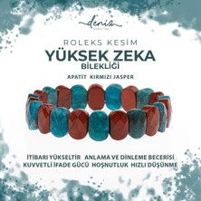 Deniz Doğal Taş Sertifikalı Yüksek Zeka Doğal Taş Geniş Kesim Bileklik