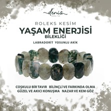 Sertifikalı Yaşam Enerjisi Doğal Taş Geniş Kesim Bileklik