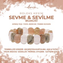 Sertifikalı Sevme Sevilme Doğal Taş Geniş Kesim Bileklik