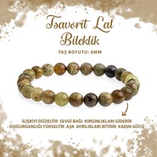 Sertifikalı Tsavorit Lal 8mm Doğal Taş Bileklik