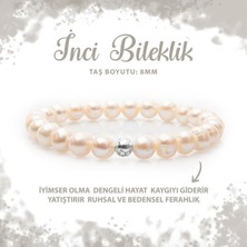 Sertifikalı Inci 8mm Doğal Taş Bileklik