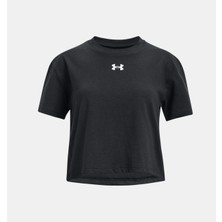 Under Armour Kız Çocuk UA Crop Sportstyle Logo Kısa Kollu 1380878-001