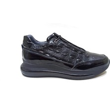 Lucıano Bellini Siyah Deri Erkek Sneaker Ayakkabı