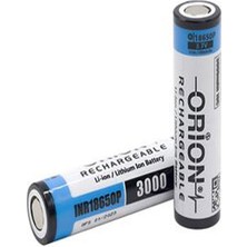 Erpilsan Orion 18650P 3.7V 3000MAH 10C Şarj Edilebilir Li-Ion Pil 30A