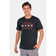 Nike Pro Dri-Fit  Graphic Sleeve Top Erkek Siyah Spor Tişört