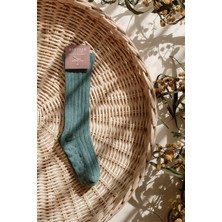 Babybek Collection Dizaltı Pamuk Çorap - Petrol Yeşili