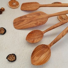 Artful Wooden Ahşap Tahta Kaşık ve Spatula Seti - El Yapımı - Zeytin Ağacı - 24,28,30,31 cm