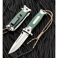 John Connely Browning Haki Paracordlu Kaliteli Avcı Komando Çakı - 21CM