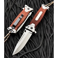 John Connely Browning Haki Paracordlu Kaliteli Avcı Komando Çakı - 21CM