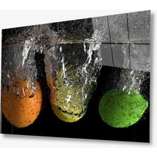 Kırmızı Ayı Cam Tablo