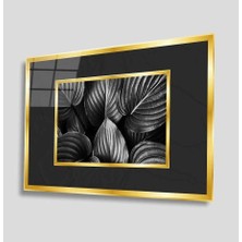 Kırmızı Ayı Soyut Cam Tablo