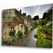 Kırmızı Ayı Sokak Cam Tablo