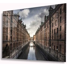 Kırmızı Ayı Hamburg Cam Tablo