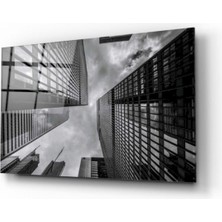 Kırmızı Ayı Şehir Cam Tablo