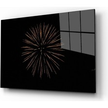 Kırmızı Ayı Cam Tablo