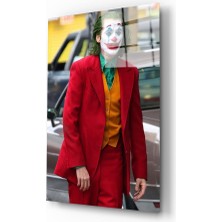 Kırmızı Ayı Joker Cam Tablo