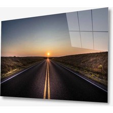 Kırmızı Ayı Doğa Cam Tablo