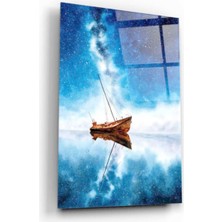 Kırmızı Ayı Düş Cam Tablo