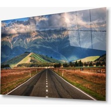 Kırmızı Ayı Doğa Cam Tablo