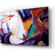 Kırmızı Ayı Cam Tablo