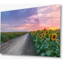 Kırmızı Ayı Doğa Cam Tablo