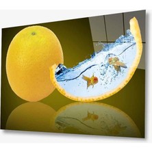 Kırmızı Ayı Cam Tablo