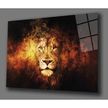 Kırmızı Ayı Ateşten Aslan  Tablo