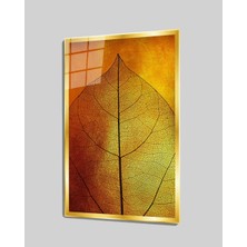 Kırmızı Ayı Soyut Cam Tablo