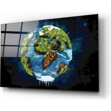 Kırmızı Ayı World Cam Tablo