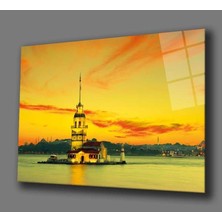 Kırmızı Ayı Kız Kulesi Tablo