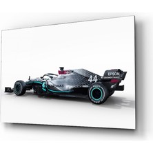 Kırmızı Ayı Araba Cam Tablo