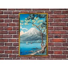 Kırmızı Ayı MOUNTFUJIFROMLAKEYAMANAKA1936 Tuvaleçerçeveli