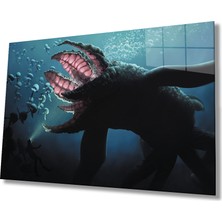 Kırmızı Ayı Sualtı Cam Tablo